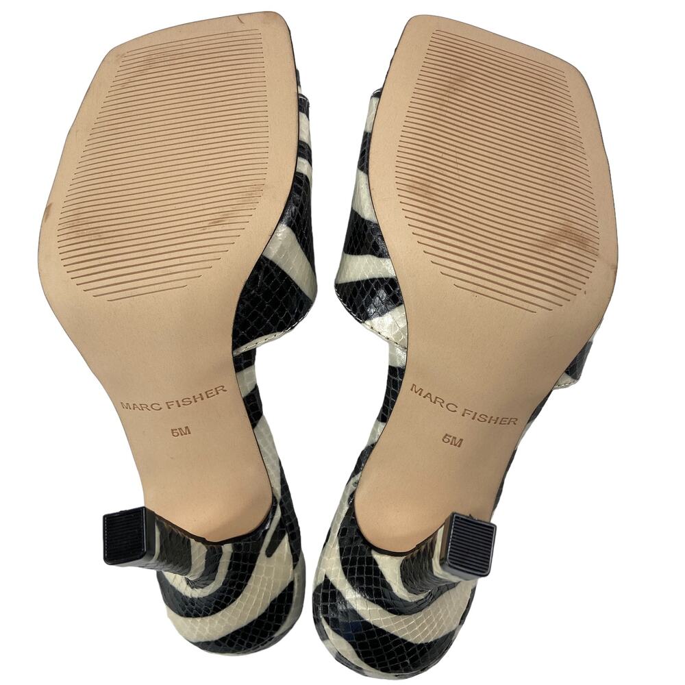 Marc Fisher Sloane Dress Heels Square Toe Sandals Women's Size 5 - Picture 5 of 6
